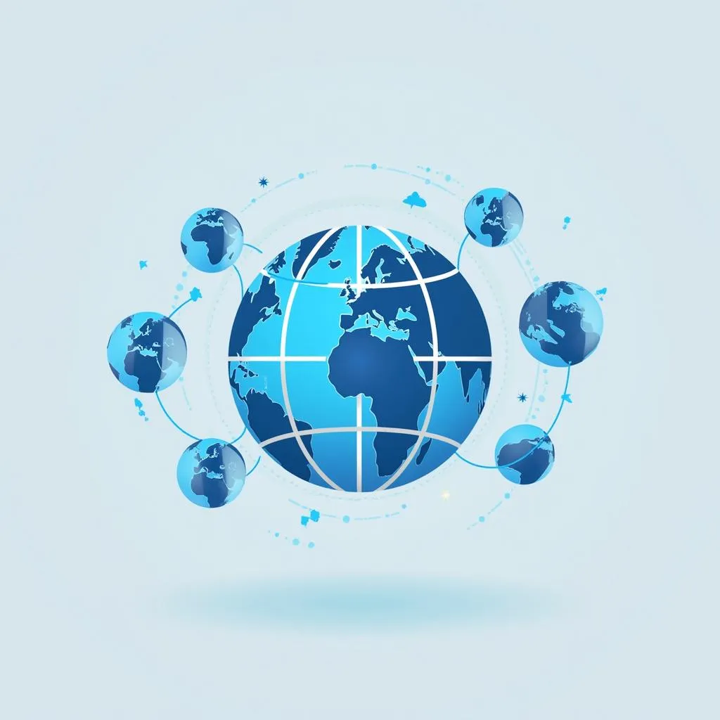 Icono de globo terráqueo